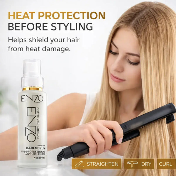 Enzo Keratin Hair Serum – 100ml | Frizz Control & Silky Softness