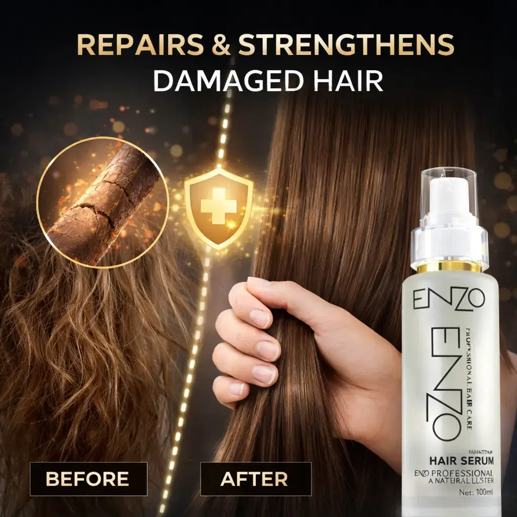 Enzo Keratin Hair Serum – 100ml | Frizz Control & Silky Softness